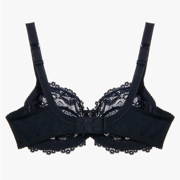 Women's Floral Lace Full Coverage Bra Non-Padded Underwire Sexy Lace Bra - Picture 3 of 9